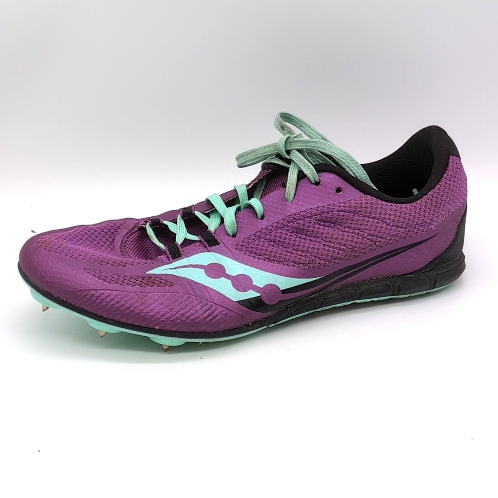 Saucony Sneakers Womens‎ Vendetta Purple 8.5 Track Racing Shoe Cleats S19073-2